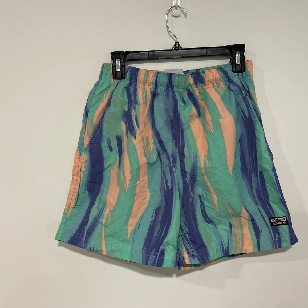 Adidas Men’s Originals R.Y.V. Allover Swim Shorts Size Small